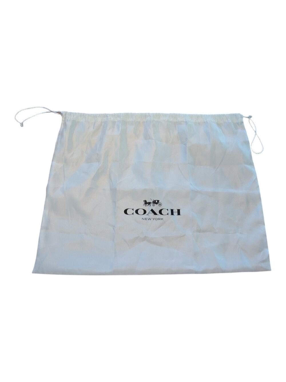 Coach White Dust Bag Purse 15x19